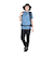 UV カット 吸汗速乾 4Way ストレッチ ワイハイカー ショートスリーブ Tシャツ RE24SUK5620011 BLU