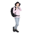 POLEWARDS（POLEWARDS）長袖Tシャツ ロンT DRY COMFORT ロングスリーブ Tシャツ PW2RHB09 SPNK ピンク