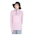 POLEWARDS（POLEWARDS）長袖 DRY COMFORT ハーフジップ Tシャツ PW2RHB10 SPNK ピンク 吸汗速乾 ストレッチ