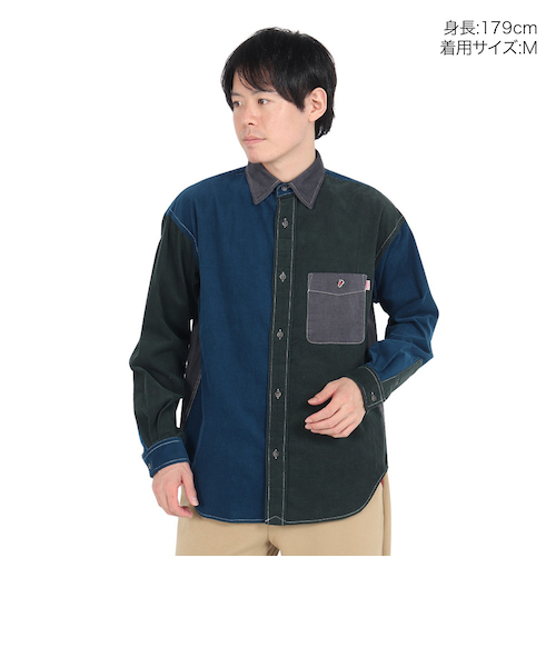 チャムス(CHUMS)オーバーサイズド コーデュロイシャツ 長袖 CH02-1224-C102(Men’s) チャムス（CHUMS）オーバーサイズド コーデュロイシャツ 長袖 CH02
