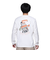 チャムス（CHUMS）長袖Tシャツ ロンT 屋台でオツカレ! ブラッシュド ロングスリーブ CH01-2452-W001 ホワイト