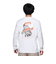 チャムス（CHUMS）長袖Tシャツ ロンT 屋台でオツカレ! ブラッシュド ロングスリーブ CH01-2452-W001 ホワイト