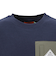 クリフメイヤー（KRIFF MAYER）ジュニア スウェット トレーナー ヤマロゴ ポケクルー 2417862K:79:NAVY ネイビー バックプリント