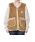 クリフメイヤー（KRIFF MAYER）ボア ベスト ノーカラーシャギーボアベスト 2414412L 20 BEIGE ベージュ レイヤードコーデ