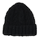 チャムス（CHUMS）ニット帽 ニットキャップ ネパールニットワッチ CH05-1397-K001 ブラック ウール100％ ケーブル編み