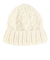 チャムス（CHUMS）ニット帽 ニットキャップ ネパールニットワッチ CH05-1397-W004 ホワイト ウール100％ ケーブル編み