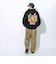ペンドルトン（PENDLETON）フレンチテリー バックプリント 長袖ジップアップフーディー 19807036 BLK