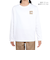 ザ・ノース・フェイス（THE NORTH FACE）ロングスリーブ スモールスクエアロゴ 長袖Tシャツ NTJ32357 WH