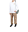 ザ・ノース・フェイス（THE NORTH FACE）ロングスリーブ スモールスクエアロゴ 長袖Tシャツ NTJ32357 WH