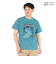 チャムス（CHUMS）半袖Tシャツ チャムススターハリケーンTシャツ CH01-2529-T041 ターコイズ 綿100 ピグメント加工
