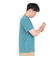 チャムス（CHUMS）半袖Tシャツ チャムススターハリケーンTシャツ CH01-2529-T041 ターコイズ 綿100 ピグメント加工