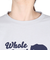 ホールアース（Whole Earth）長袖 BEAR Tシャツ WE2TDZ53 GRY ライトグレー 速乾