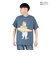 ゴースローキャラバン（GOSLOWCARAVAN）DOMDOM×GSC びたびたバターフィッシュ猫 半袖Tシャツ 341962 BLU ブルー