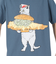 ゴースローキャラバン（GOSLOWCARAVAN）DOMDOM×GSC びたびたバターフィッシュ猫 半袖Tシャツ 341962 BLU ブルー