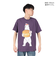 ゴースローキャラバン（GOSLOWCARAVAN）DOMDOM×GSC 手作り厚焼きたまごバーガークマ Tシャツ 341961 VLT バイオレット