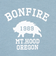 ボンファイア（Bonfire）半袖Tシャツ Wild boar 50BNF5SCD2374 LBLU ライトブルー