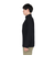 POLEWARDS（POLEWARDS）長袖Tシャツ ロンT Woolmesh ハーフジップ PW2TJB01 BLK ブラック