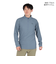 POLEWARDS（POLEWARDS）長袖Tシャツ ロンT Woolmesh ハーフジップ PW2TJB01 BLU ブルー