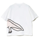 ゴースローキャラバン（GOSLOWCARAVAN）ウーパールーパーゆったりTシャツ 341916 WHT