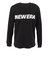 ニューエラ（NEW ERA）長袖 オーバーサイズド ウォーム Tシャツ ワードマークロゴ ブラック 14668841