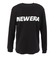 ニューエラ（NEW ERA）長袖 オーバーサイズド ウォーム Tシャツ ワードマークロゴ ブラック 14668841