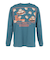 ゴースローキャラバン（GOSLOWCARAVAN）USA/C スクエア ロゴ バックプリント 長袖Tシャツ 351902 GRN