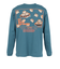 ゴースローキャラバン（GOSLOWCARAVAN）USA/C スクエア ロゴ バックプリント 長袖Tシャツ 351902 GRN