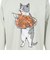 ゴースローキャラバン（GOSLOWCARAVAN）ナポリタン猫 長袖Tシャツ 351909 GRY