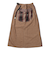 ゴースローキャラバン（GOSLOWCARAVAN）ウール ライク ファブリック クレイジー 脇ポケスカート 350207 BRN