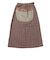 ゴースローキャラバン（GOSLOWCARAVAN）ウール ライク ファブリック クレイジー 脇ポケスカート 350207 BRN