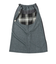 ゴースローキャラバン（GOSLOWCARAVAN）ウール ライク ファブリック クレイジー 脇ポケスカート 350207 GRY