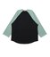 ゴースローキャラバン（GOSLOWCARAVAN）USAコットン gscWORLD 8分袖 ベースボール Tシャツ 361906 GRN