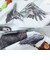 ゴースローキャラバン（GOSLOWCARAVAN）オリジナル総柄Pt ノーカラーシャツジャケット 360204 GRY
