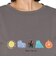 クリフメイヤー（KRIFF MAYER）長袖Tシャツ ロンT プリントロングスリーブTシャツ クマ W2547849X:17:CHARCOAL