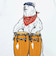 ゴースローキャラバン（GOSLOWCARAVAN）USA COTTON コンガクマ 半袖Tシャツ 361909 WHT