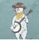 ゴースローキャラバン（GOSLOWCARAVAN）ジュニア USA COTTON バンジョー猫 半袖Tシャツ 361923 GRN