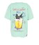 ゴースローキャラバン（GOSLOWCARAVAN）RAY綿 猫と麦酒 半袖Tシャツ 麦酒風呂 362617 MNT