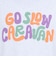ゴースローキャラバン（GOSLOWCARAVAN）シリコンバイオ ヒッピーロゴ ゆったり 半袖Tシャツ 366107 GRY