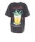 ゴースローキャラバン（GOSLOWCARAVAN）RAY綿 猫と麦酒 半袖Tシャツ 麦酒風呂 362617 BLK
