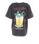 ゴースローキャラバン（GOSLOWCARAVAN）RAY綿 猫と麦酒 半袖Tシャツ 麦酒風呂 362617 BLK