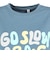 ゴースローキャラバン（GOSLOWCARAVAN）シリコンバイオ ヒッピーロゴ ゆったり 半袖Tシャツ 366107 BLU