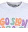 ゴースローキャラバン（GOSLOWCARAVAN）シリコンバイオ ヒッピーロゴ ゆったり 半袖Tシャツ 366107 GRY