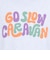 ゴースローキャラバン（GOSLOWCARAVAN）シリコンバイオ ヒッピーロゴ ゆったり 半袖Tシャツ 366107 GRY