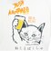 ゴースローキャラバン（GOSLOWCARAVAN）RAY綿 猫と麦酒 半袖Tシャツ 猫生乾杯 362616 WHT