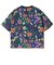 ゴースローキャラバン（GOSLOWCARAVAN）サッカー 総柄プリントTシャツ 366112 NAV