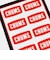 チャムス（CHUMS）ステッカー チャムス ロゴミニ CH62-0089