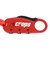 クロップス（CROPS）自転車 ワイヤーロック ダイヤル式 Q-BIRO mini キューバイロミニ SPD04-BR90-04 レッド カラビナ 形状記憶ケ…