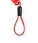 クロップス（CROPS）自転車 ワイヤーロック ダイヤル式 Q-BIRO mini キューバイロミニ SPD04-BR90-04 レッド カラビナ 形状記憶ケ…