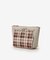 ビジューモチーフチェック柄ポーチ