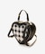 ハート型ショルダーバッグ(チェック)